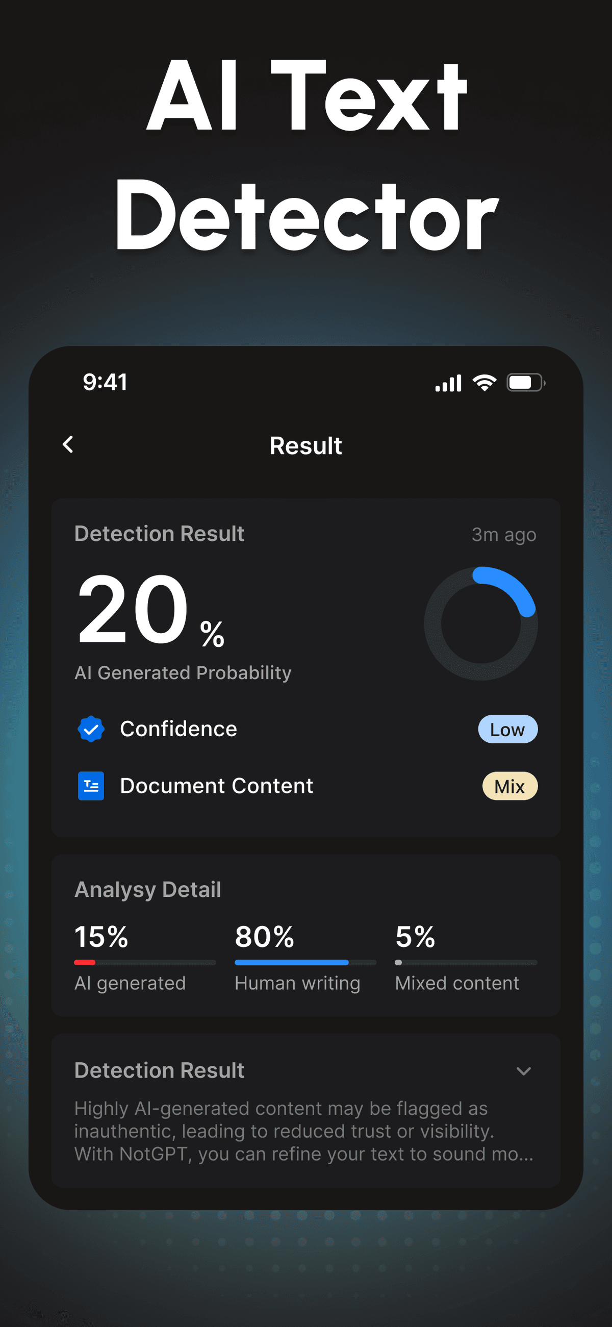 NotGPT - AI Text & Image Detector