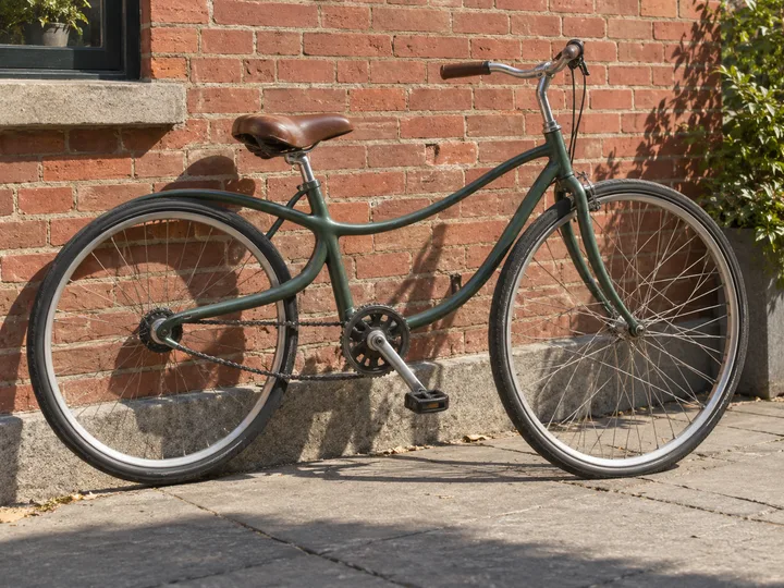 AI-generated photo of a bicycle whose frame tubes join in impossible ways